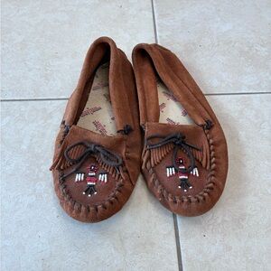 Minnetonka Moccasins with Embroidery